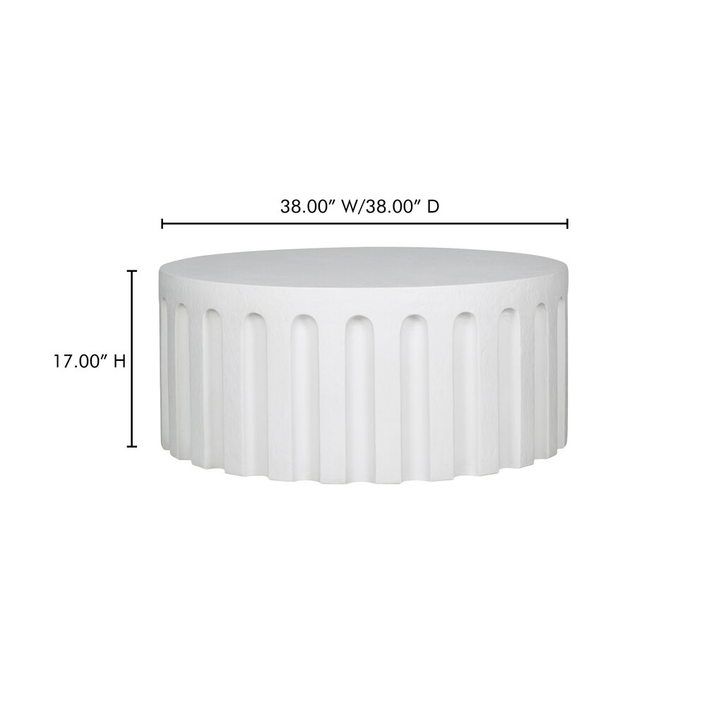 Moe's Home Collection Eris Outdoor Coffee Table - White
