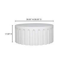 Moe's Home Collection Eris Outdoor Coffee Table - White