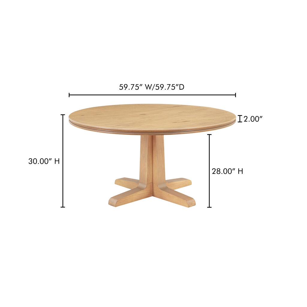 Moe's Home Collection Charles Dining Table - Natural