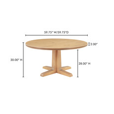 Moe's Home Collection Charles Dining Table - Natural