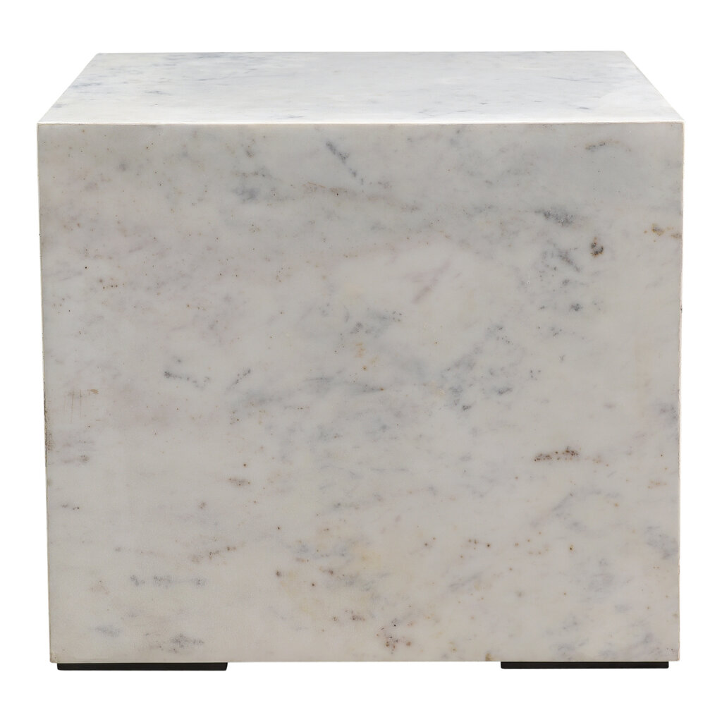 Moe's Home Collection Nash Side Table - White Marble