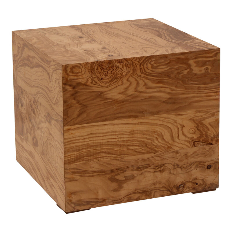 Moe's Home Collection Nash Side Table - Honey Brown Burl