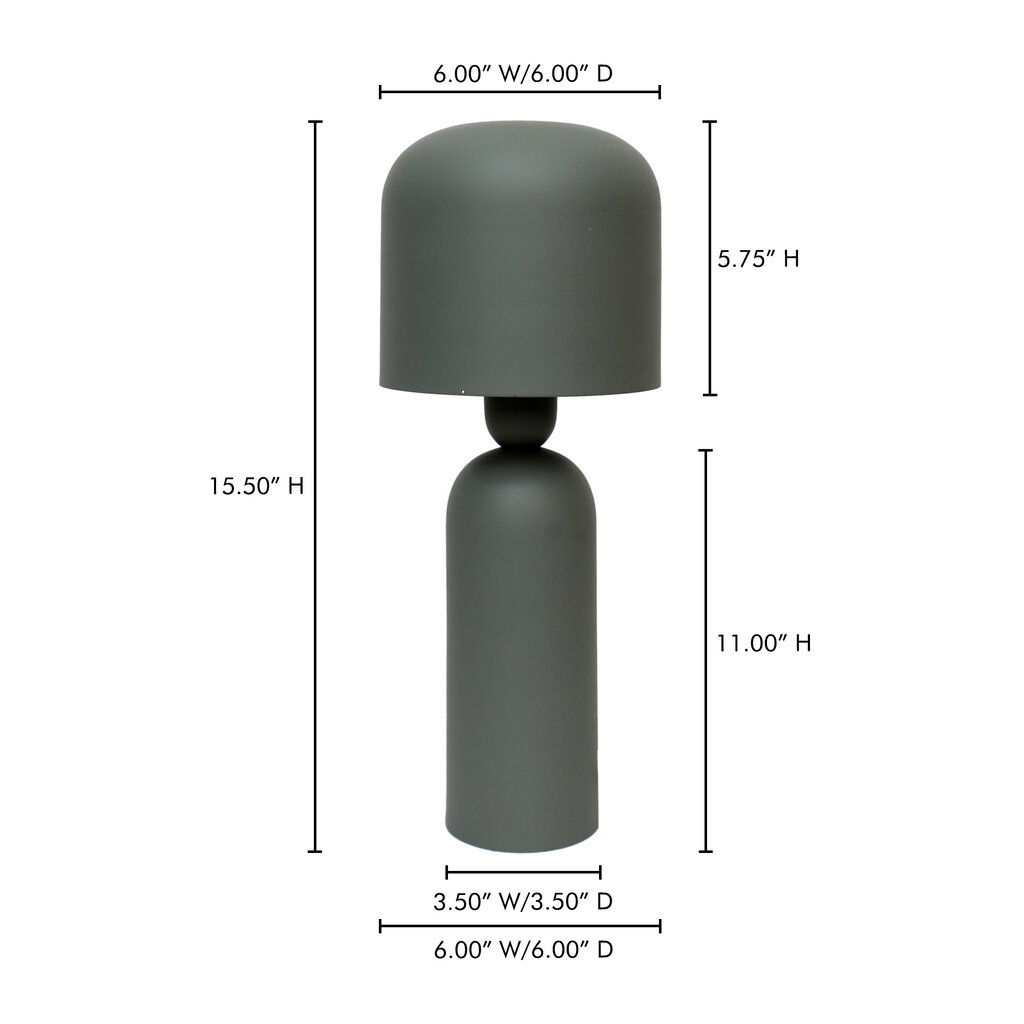 Moe's Home Collection Echo Lamp Green