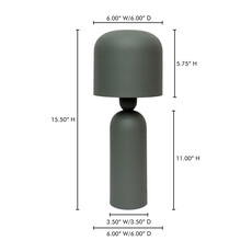 Moe's Home Collection Echo Lamp Green
