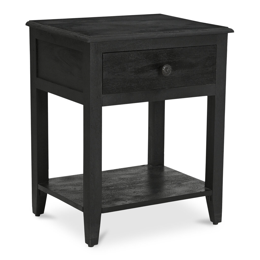 Moe's Home Collection Corrine Nightstand Antique Black