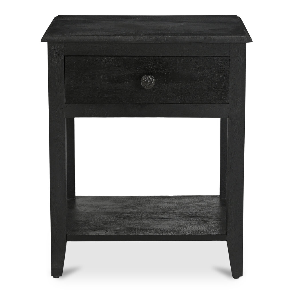 Moe's Home Collection Corrine Nightstand Antique Black