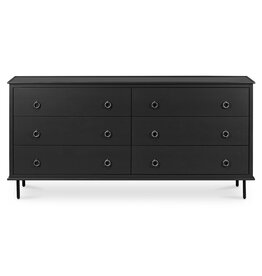 Moe's Home Collection Reagan 6 Drawer Dresser - Black
