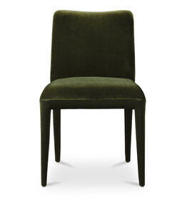 Moe's Home Collection Calla Dining Chair - Green Velvet Multiples of 2