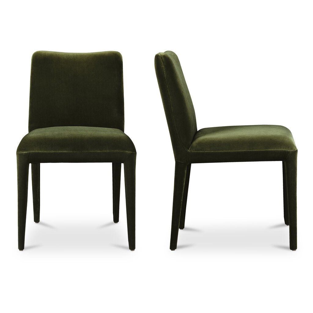 Moe's Home Collection Calla Dining Chair - Green Velvet