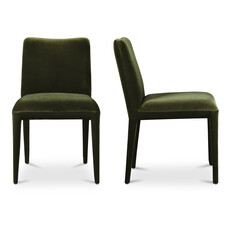 Moe's Home Collection Calla Dining Chair - Green Velvet
