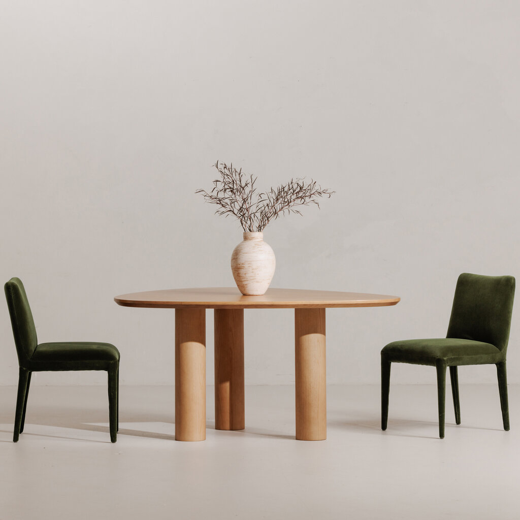 Moe's Home Collection Calla Dining Chair - Green Velvet