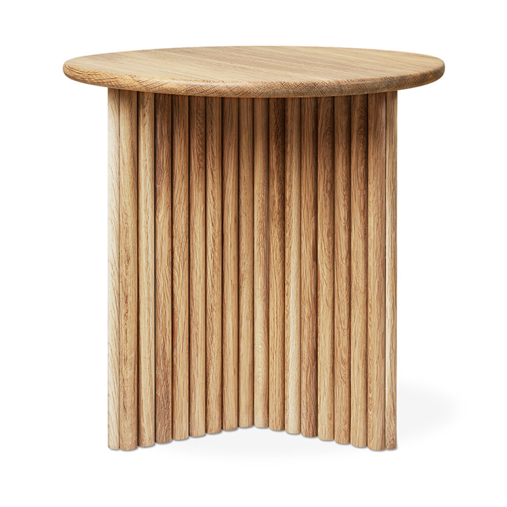 Gus Modern Odeon end table white oak