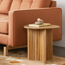 Gus Modern Odeon end table white oak