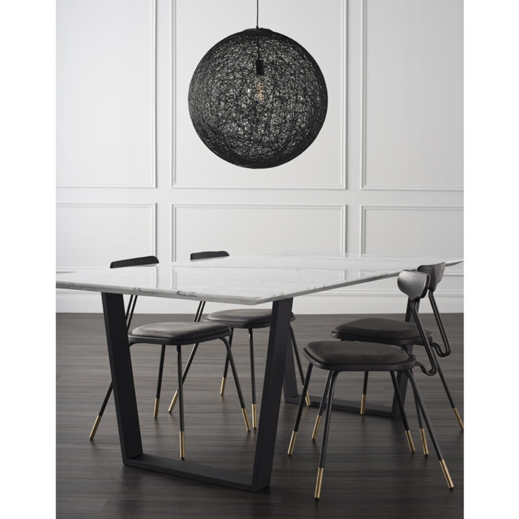 String Pendant Lamp 24" Black