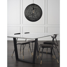String Pendant Lamp 24" Black