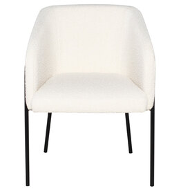 Nuevo Living Estella Dining Chair Buttermilk Boucle