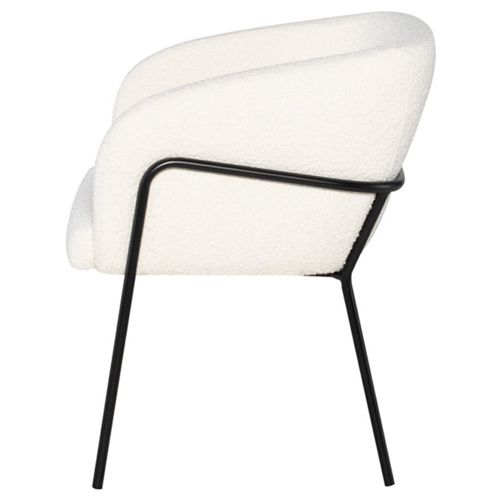 Estella Dining Chair Buttermilk Boucle