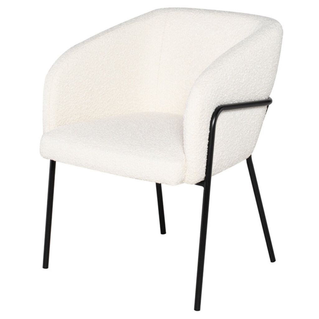 Estella Dining Chair Buttermilk Boucle