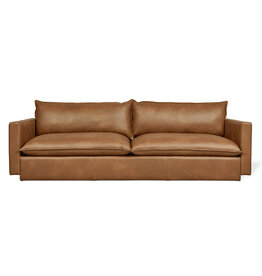 Gus Modern Sola Leather Sofa - Raleigh Chestnut
