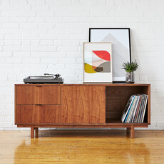 Gus Modern Belmont Media Stand - Walnut