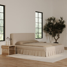 Moe's Home Collection Maren King Bed Beige