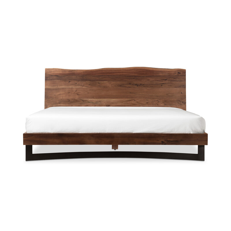 Moe's Home Collection Bent King Bed Brown