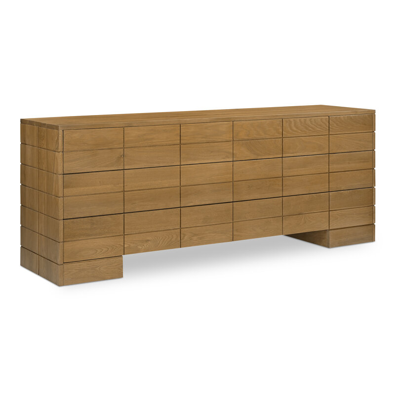 Moe's Home Collection Gia 6 Drawer Dresser Brown