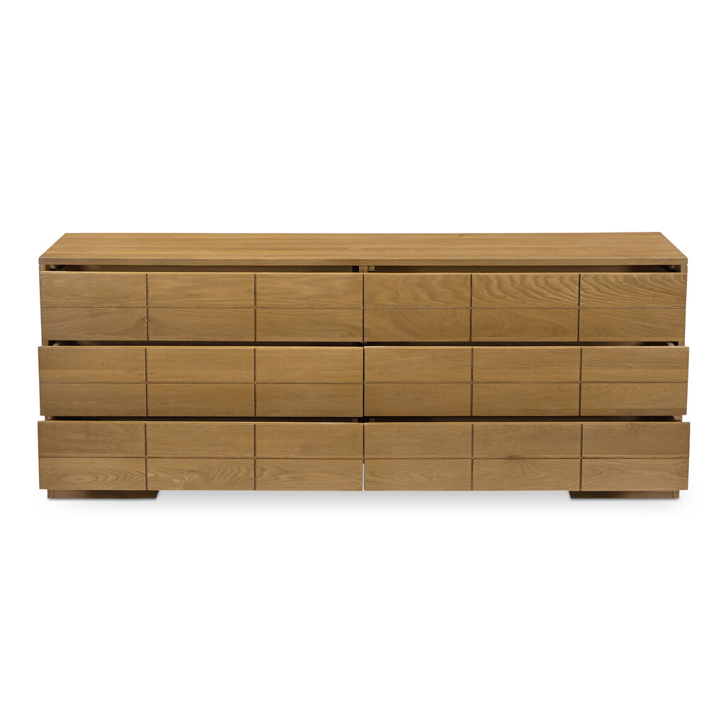 Moe's Home Collection Gia 6 Drawer Dresser Brown
