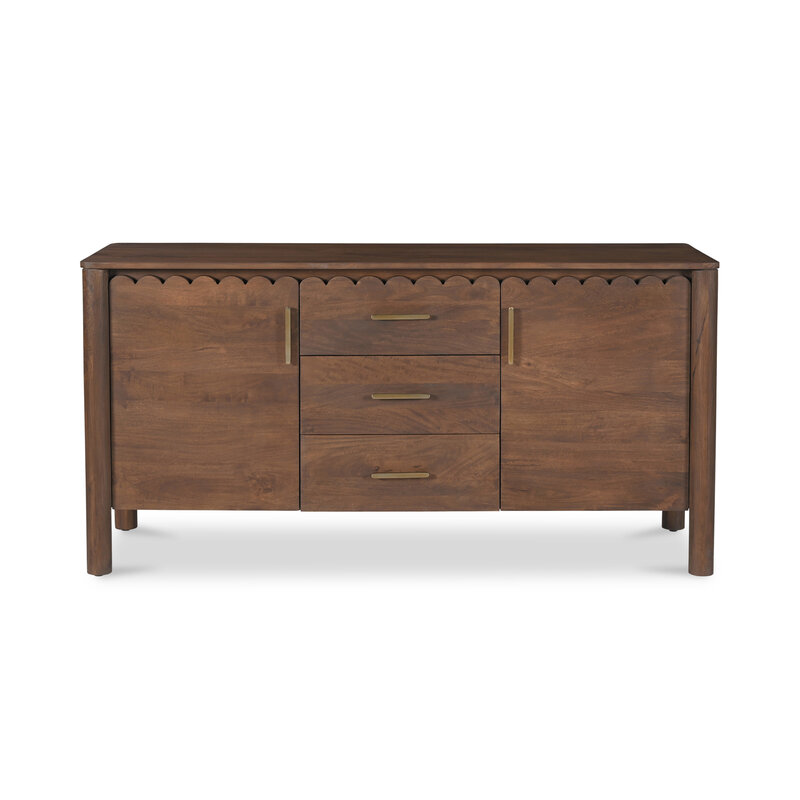 Moe's Home Collection Wiley 3 Drw Sideboard - Vintage Brown