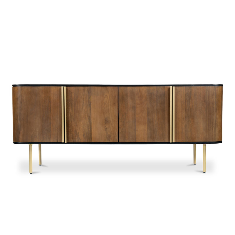 Moe's Home Collection Dionne 4 Door Sideboard Brass