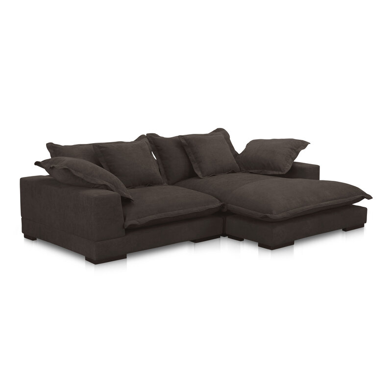 Moe's Home Collection Daydream Sectional PF Dark Brown