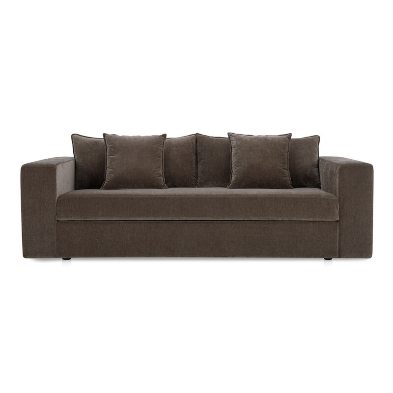 Moe's Home Collection Kiran Sleeper Sofa Warm Charcoal