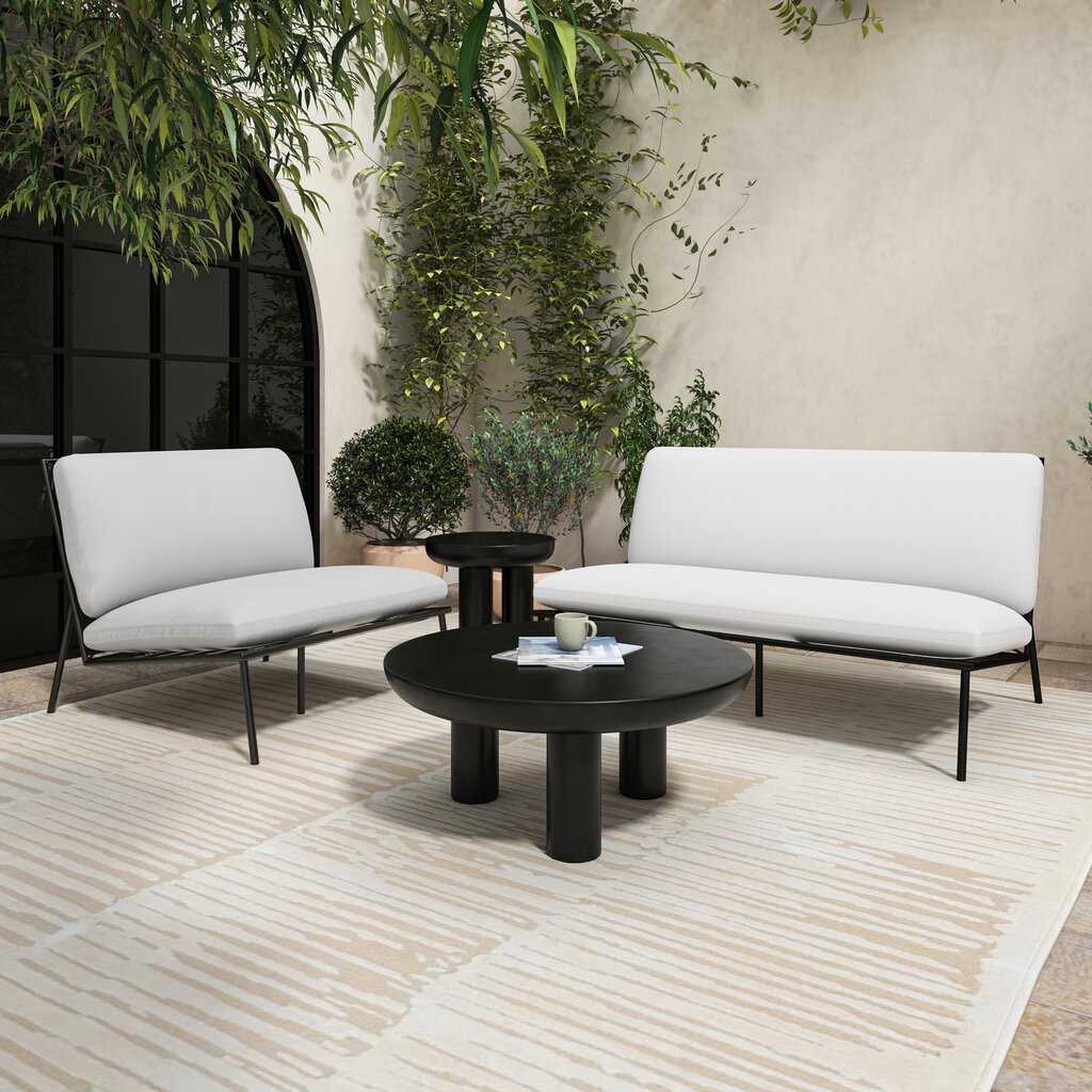 Moe's Home Collection Salma Outdoor Accent Chair White