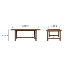 Moe's Home Collection Arden Dining Table Brown