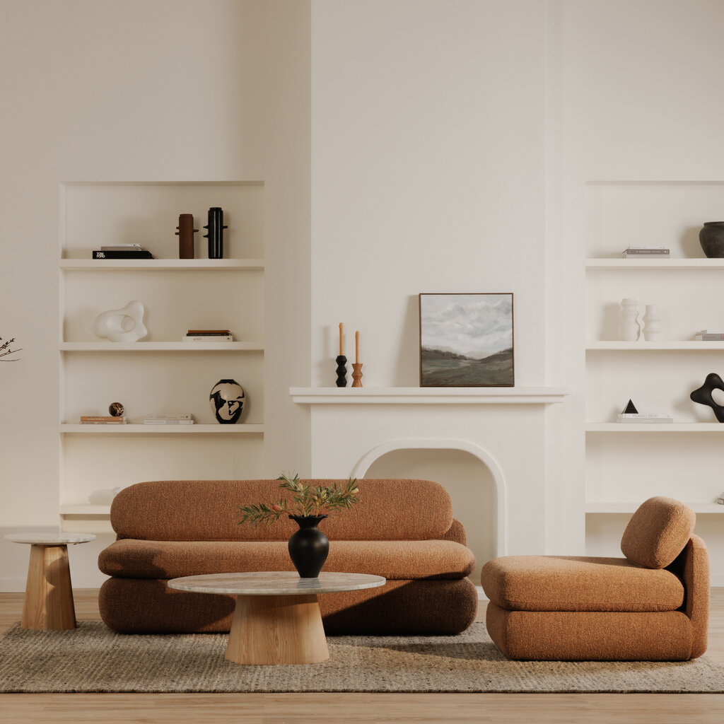 Moe's Home Collection Evelyn Coffee Table Ashen Grey Matrix