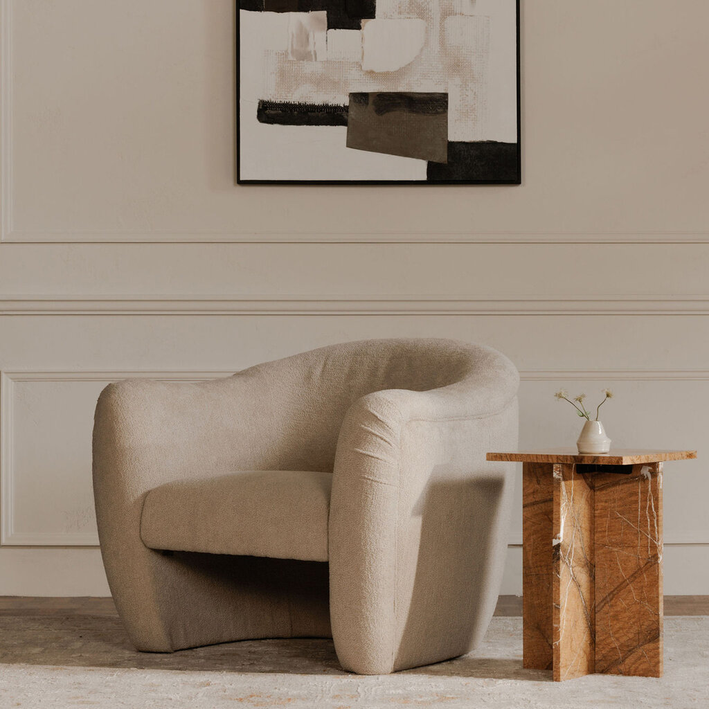 Moe's Home Collection Domino Accent Chair Beige