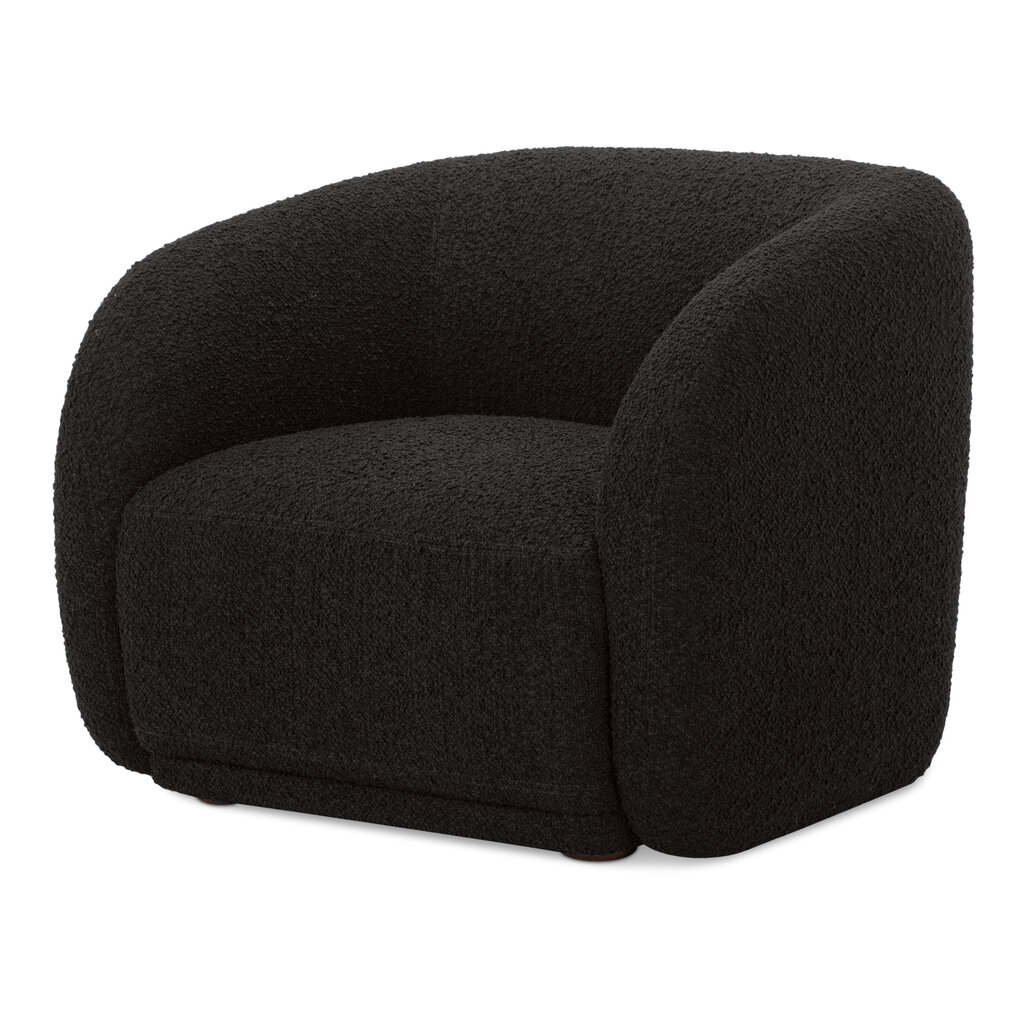 Moe's Home Collection Faye Accent Chair Black Boucle