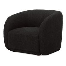 Moe's Home Collection Faye Accent Chair Black Boucle