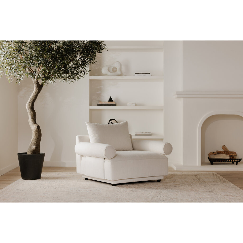 Moe's Home Collection Rosello Arm Chair White