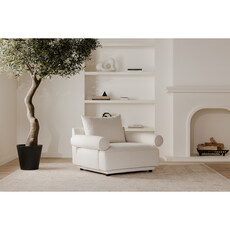 Moe's Home Collection Rosello Arm Chair White