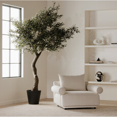 Moe's Home Collection Rosello Arm Chair White