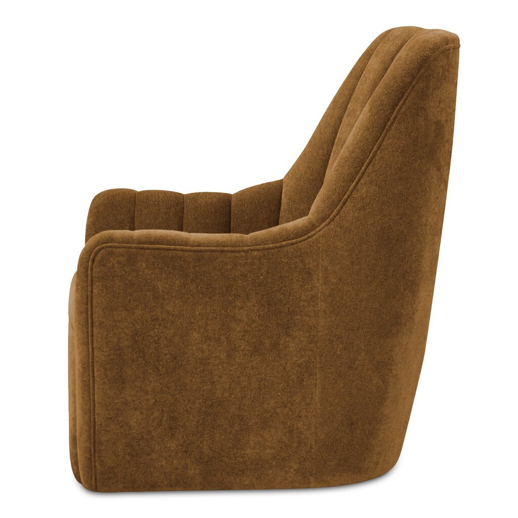 Moe's Home Collection Bowie Swivel Chair - PF Ochre Brown