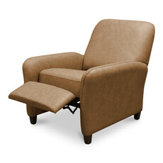 Moe's Home Collection Luna Recliner Chair Tan Leather