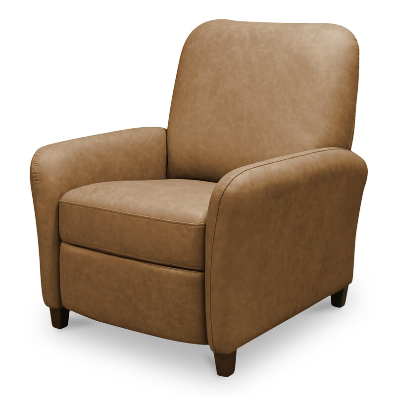 Moe's Home Collection Luna Recliner Chair Tan Leather