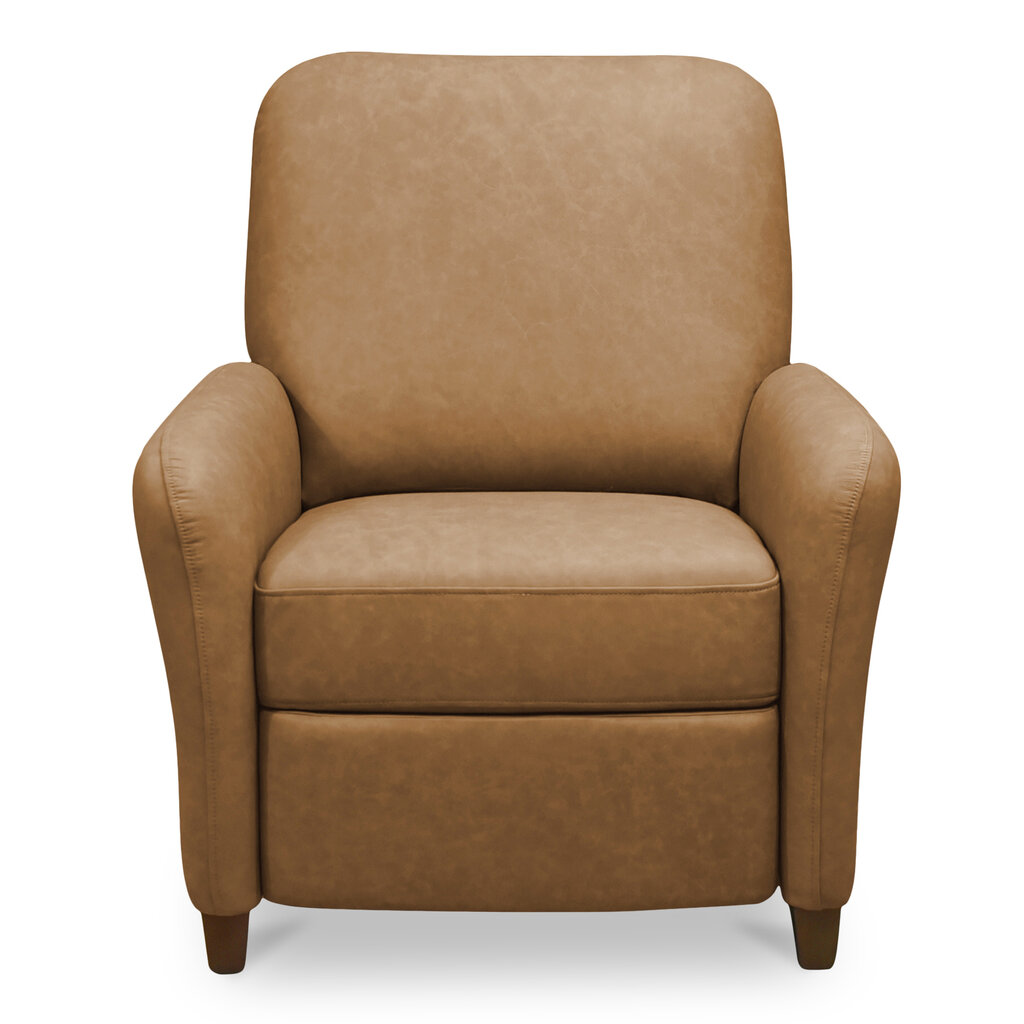 Moe's Home Collection Luna Recliner Chair Tan Leather