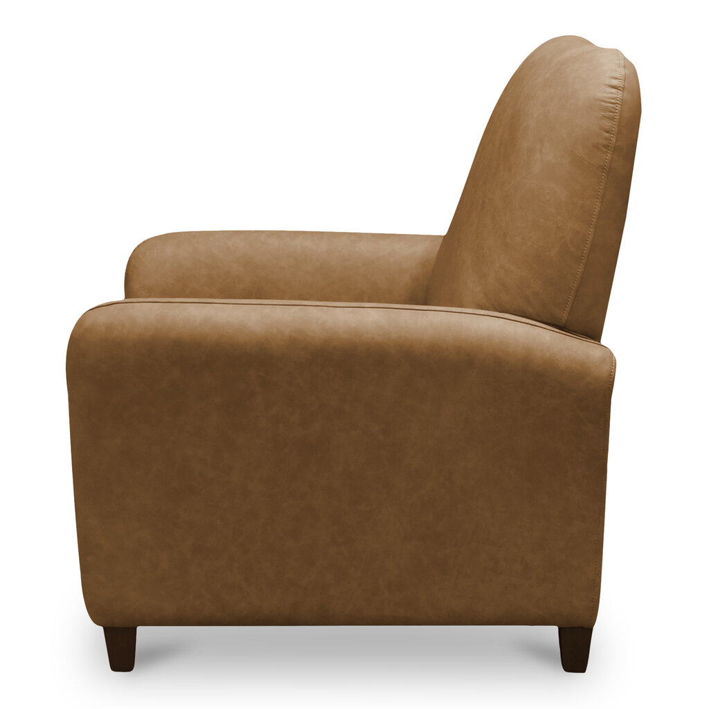 Moe's Home Collection Luna Recliner Chair Tan Leather