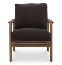 Moe's Home Collection Fearne Accent Chair Dark Brown