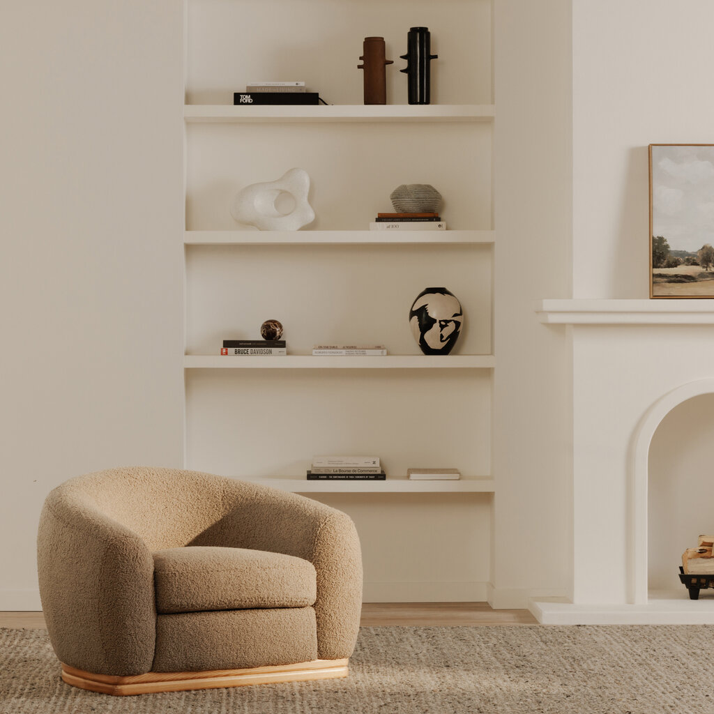 Moe's Home Collection Marlowe Lounge Chair Taupe