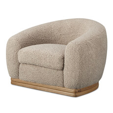 Moe's Home Collection Marlowe Lounge Chair Taupe