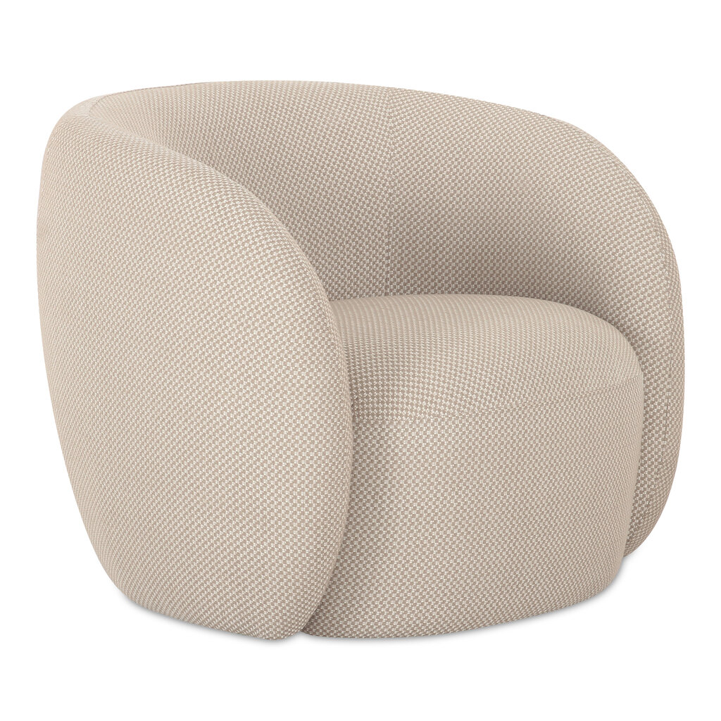Moe's Home Collection Rae Outdoor Accent Chair Beige Check